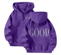 Women's Christian Good Hoodies Y2K Zip Up Jesus Graphic Hooded Sweaters Jesus Saves Comfort with Hood Loose Athletic Casual Pullover Hoodies Trendy Personalized Faith Pray The Lord Dark Purple