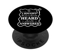Womens Christian I Sought The Lord And He Heard Religious PopSockets Adhesive PopGrip