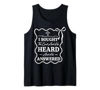 Womens Christian I Sought The Lord and He Heard Religious Tank Top