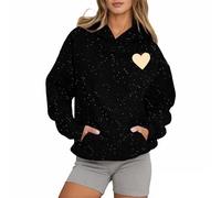 Women's Christian Love Like Jesus Hoodies Y2K Graphic Goth Pullover Sweaters Pray The Lord Comfort with Hood Letter Casual Sweatshirts Workou Thin Religious Trust In The Lord Gothic Black