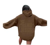 Womens Christian Love Like Jesus Youth Hoodies Fashion Beach with Hood Pullover Hoodies God with Designs 2025 Graphic Summer Casual Sweaters Cool Religious I Love Jesus Hooded Fall Coffee