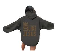 Womens Christian Love Like Jesus Youth Hoodies Fashion Beach with Hood Pullover Hoodies God with Designs 2025 Graphic Summer Casual Sweaters Cool Religious I Love Jesus Hooded Fall Grey