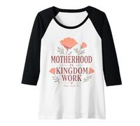 Womens Christian Motherhood Proverbs 31 Faith Floral Message Raglan Baseball Tee
