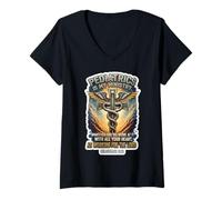 Womens Christian Pediatrician Doctor Pediatrics is My Ministry MD V-Neck T-Shirt