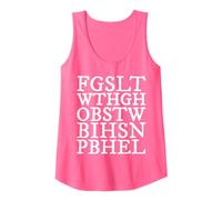 Womens Christian Scripture, John 3:16, for God So Loved The World Tank Top