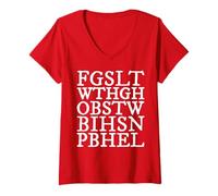 Women's Christian Scripture, John 3:16, for God So Loved The World V-Neck T-Shirt
