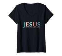 Womens Christian Shirts for Women Men Christian Gifts Jesus My Lord V-Neck T-Shirt