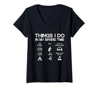 Women's Christian: Things I Do in My Spare Time V-Neck T-Shirt