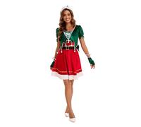 Women's Christmas Costumes Sexy Santasantaoutfit Women Father Christmas Outfit Odult Elf Santa Helper Costume Adult Deluxe SantaCosplay Suit Cute Santa Dress Cosplay Party for Womens