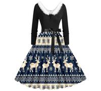 Women's Christmas Dress, Plus Size Elf Costume Ladies Dresses Size 16 UK Women's Ladies Soft Velvet Mrs Santa Costume Velvet Dress Xmas Outfit Cosplay Christmas Sexy Women Mrs Outfit for Women