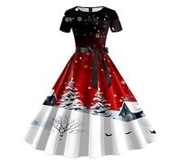 Women's Christmas Fancy Dress Outfits Jumper Inflatable Costumes Adults Novelty Dresses for Women Plus Size Casual Party 18 Womens Santa Up Clothes Adult