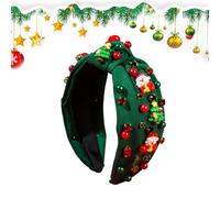 Womens Christmas Headband Trendy Pearl Headwear