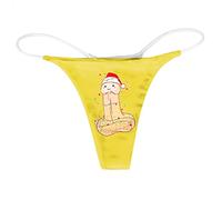 Womens Christmas Print Shorts - Funny Boxer Thong Underwear Sexy Sheer Lace Thongs Transparent Low Waist G-String See Through Floral Lace No Show Ladies Knickers Sexy Valentine'S Day Gift