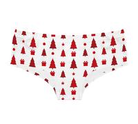 Womens Christmas Print Shorts - Ladies Strings Briefs For Sex Sexy Sheer Lace Thongs Festive Romantic Panties Sexy Funny Underwear No Show Ladies Knickers For Christmas Party Holiday