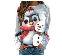 womens christmas shirts off the shoulder sweatshirts Santa Reindeer Print women ugly christmas sweater long sleeve green shirt women christmas Novelty Funny Xmas Holiday Casual Sweatshirt Blouse