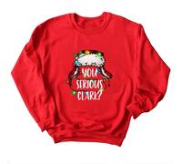 Women's Christmas Sweatshirt - Red L