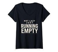 Women's Chronic Fatigue ME CFS Invisible Illness Fatigue Awareness V-Neck T-Shirt
