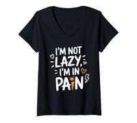 Womens Chronic Pain Advocates Awareness Invisible Illness Warriors V-Neck T-Shirt