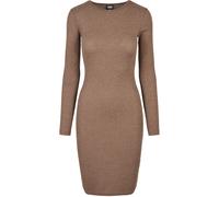 Urban Classics Long Sleeve Short Dress Brown M Woman