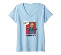Women's Chucky It’s Time to Play Illustration V-Neck T-Shirt