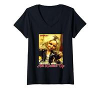 Womens Chucky Tiffany All Dolled Up V-Neck T-Shirt