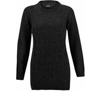 Womens Chunky Cable Knitted Sweater Ladies Long Sleeve Crew Neck Cable Knitted Jumper Pullover Thick Sweat Shirt Christmas Wear Winter Warm Wear Fancy Party Knit Sweater Plus Size 8-18