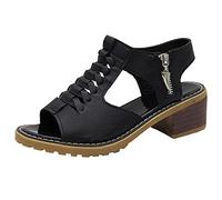 Womens Chunky Heels Sandals UK Sale, Sling Back Sandal Ladies Block Mid High Heel Sandals Side Zipper Mule Sandals Evening Party Sandals Summer Comfortable Shoes Slippers Orthotic Slip on Sandals