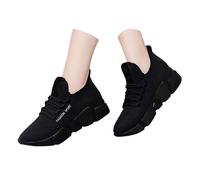 Womens Chunky Sneakers Slip On Chic Platform Leather Casual Dad Shoes Flat Wedge Walking Sport Sneakers Comfortable Breathable Mesh Safety Work Shoes Lightweight Runnings Trainers With Arch Support