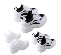 Womens Chunky Trainers, Platform Trainers for Women Stylish Chunky Sneakers | Soft Thick Sole Trainers Casual Non Slip Dad Shoes Fashion Versatile Daily Footwear Comfy Wedge Shoes Ladies Walking Sneaker