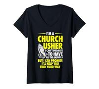 Women's Church Usher Church Ministry V-Neck T-Shirt
