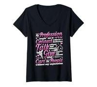 Womens CHW Community Health Worker V-Neck T-Shirt