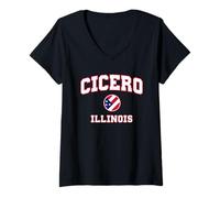 Women's Cicero Illinois (IL) V-Neck T-Shirt