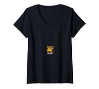 Women's Cinco De Mayo, Tacos All Day Fiesta All Night V-Neck T-Shirt
