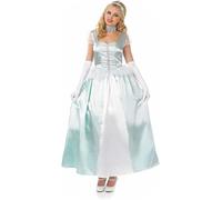 Womens Cinderella Princess Costume S-XL Ladies Fairy Tale Royal Gown Fancy Dess