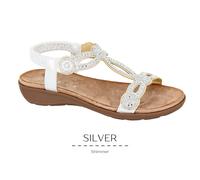 Women's Cipriata Jewelled Sling Back Sandals Open Toe Padded Summer Shoe UK 3-8