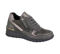 Womens Cipriata Trainers Memory Foam Faux Suede Zip Wedge Fashion Shoe UK 3-8