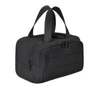 Women's Circle Bag, Lightweight, Large, Wide Opening Organiser Bag, Travel Cosmetic Bag with Zip, Women's Handbags, Purses, Travel, Toilet, Zip Bag, Black Brown Color, see description, See description