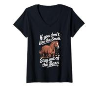 Womens Ciute Horse Rider and Horseback Riding Humor for Girls V-Neck T-Shirt