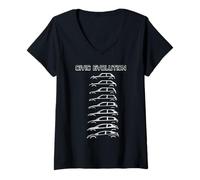 Womens Civic Evolution EK EG Type R SI EF Japanese Car V-Neck T-Shirt