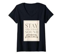 Women's Civil Engineer Structural Design V-Neck T-Shirt