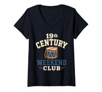 Women's Civil War Reenactment Weekend History Reenactor V-Neck T-Shirt