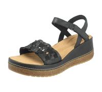 Clarks Womens Clarks Wedge Sandals Kassanda Bar - Black - UK 6.5