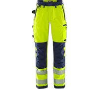 Women's Class 2 High-Visibility Work Trousers Fristads Green 2645 GSTP Yellow 48
