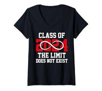 Women's Class of 2024 The Limit Does Not Exist V-Neck T-Shirt