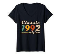 Womens Classic 1992 Original Men Women Birth of Birthday Vintage V-Neck T-Shirt