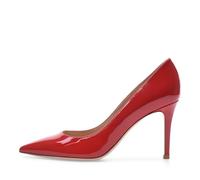 Womens Classic Closed Toe High Heels Pumps,Sexy Pointed Toe Fashion Slip On Dress Stiletto Heel Shoes Elegant Gorgeous Office Work Party Heeled Shoes,Red,2 UK