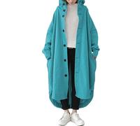 Women's Classic Long Trench Coat Dry Rain Coats Double Breasted Jacket Belted Shoulder Slim Fit Jackets Lapel Sleeve Windproof Overcoat Wool Blend solid Collar Winter Mid-Length