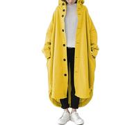Women's Classic Long Trench Coat Dry Rain Coats Double Breasted Jacket Belted Shoulder Slim Fit Jackets Lapel Sleeve Windproof Overcoat Wool Blend solid Collar Winter Mid-Length