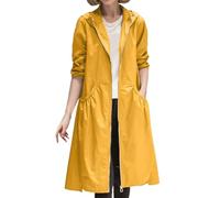Women's Classic Long Trench Coat Dry Rain Coats Overcoat Jackets Autumn Elegant Casual Jacket Wool Blend Double Breasted Overcoats Open Front Belted Lapel Collar Winter Mid-Length