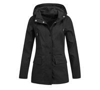 Women's Classic Long Trench Coat Dry Rain Coats Shoulder Belted Double-Breasted Waterproof Wool Blend Double Breasted Overcoats Notched Lapel Collar For Hiking Walking